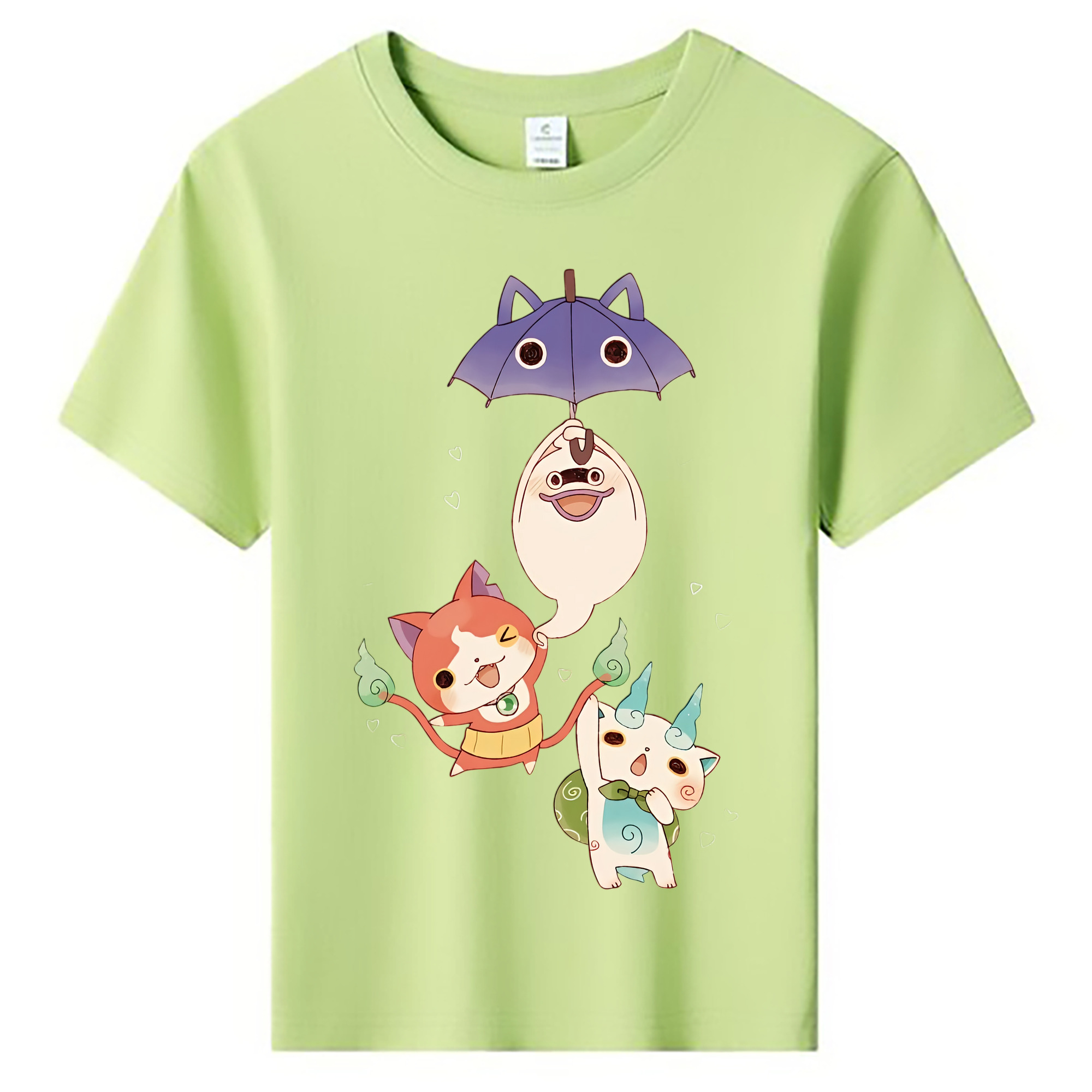 （画像用） 妖怪ウォッチ Yo-kai Watch 綿100％キッズTシャツ（フロントプリント）